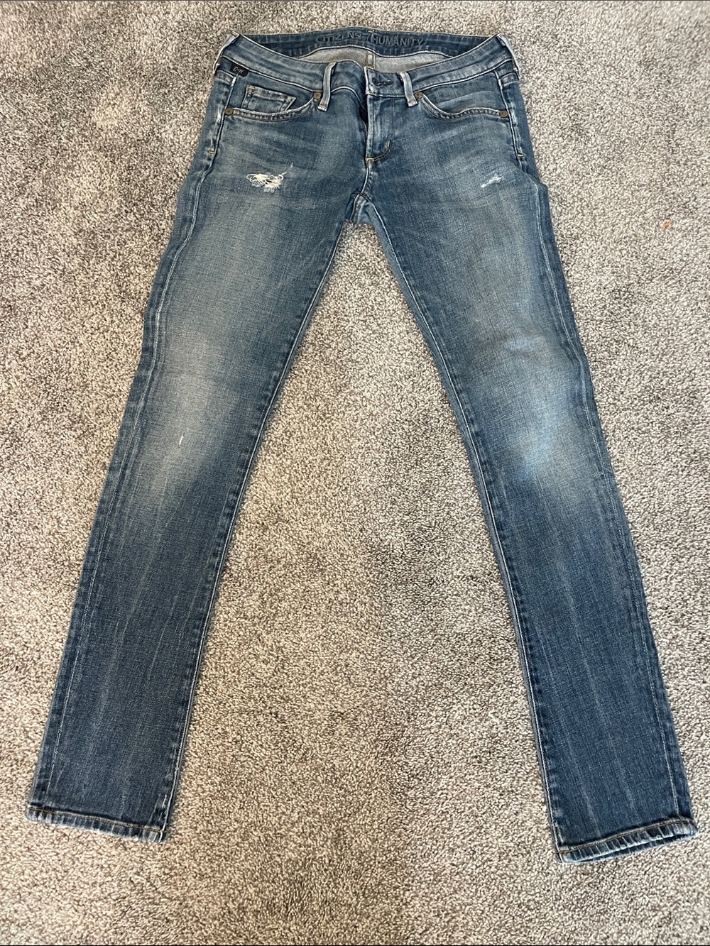 Citizens of Humanity- Distressed Skinny Jeans